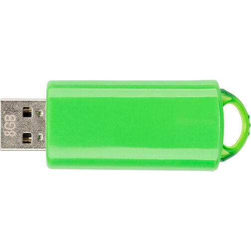 USB-Stick SPRING 8GB , Promo Effects MB , grün MB , 8 GB , Kunststoff MB , 3 - 10 MB/s MB , 5,80cm x 1,20cm x 2,10cm (Länge x Höhe x Breite), Bild 4