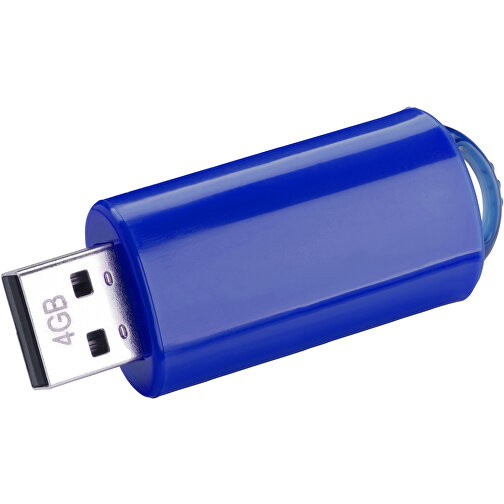 USB-Stick SPRING 64GB , Promo Effects MB , blau MB , 65 GB , Kunststoff MB , 3 - 10 MB/s MB , 5,80cm x 1,20cm x 2,10cm (Länge x Höhe x Breite), Bild 1