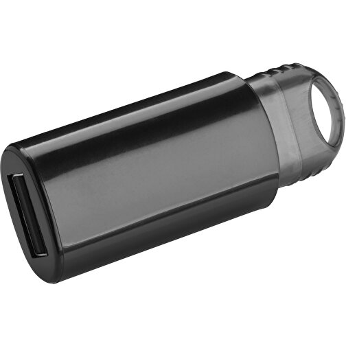 USB-Stick SPRING 1GB , Promo Effects MB , schwarz MB , 1 GB , Kunststoff MB , 3 - 10 MB/s MB , 5,80cm x 1,20cm x 2,10cm (Länge x Höhe x Breite), Bild 2