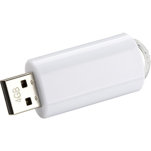 USB-Stick SPRING 3.0 8GB , Promo Effects MB , weiss MB , 8 GB , Kunststoff MB , 10 - 45 MB/s MB , 5,80cm x 1,20cm x 2,10cm (Länge x Höhe x Breite), Bild 1