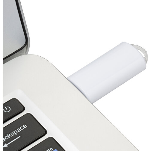 USB-Stick SPRING 3.0 8GB , Promo Effects MB , weiß MB , 8 GB , Kunststoff MB , 10 - 45 MB/s MB , 5,80cm x 1,20cm x 2,10cm (Länge x Höhe x Breite), Bild 5