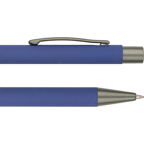 Kugelschreiber Seattle Soft Touch , Promo Effects, blau, Metall, 13,50cm x 0,80cm (Länge x Breite), Bild 4
