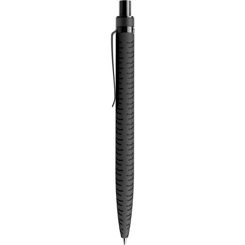 Prodir QS03 Soft Touch PRS Push Kugelschreiber , Prodir, schwarz/schwarz, Kunststoff/Metall, 14,10cm x 1,60cm (Länge x Breite), Bild 2