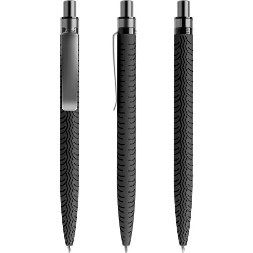Prodir QS03 Soft Touch PRS Push Kugelschreiber , Prodir, schwarz/graphit satiniert, Kunststoff/Metall, 14,10cm x 1,60cm (Länge x Breite), Bild 6
