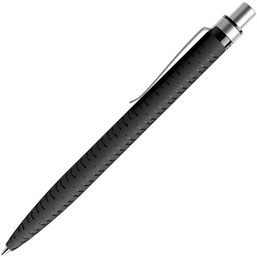 Prodir QS03 PMS Push Kugelschreiber , Prodir, schwarz/silber satiniert, Kunststoff/Metall, 14,10cm x 1,60cm (Länge x Breite), Bild 4