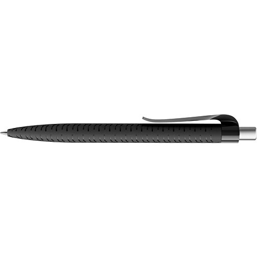 Prodir QS03 PMP Push Kugelschreiber , Prodir, schwarz/silber satiniert, Kunststoff/Metall, 14,10cm x 1,60cm (Länge x Breite), Bild 5