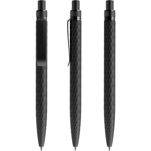 Prodir QS01 Soft Touch PRS Push Kugelschreiber , Prodir, schwarz/schwarz satiniert, Kunststoff/Metall, 14,10cm x 1,60cm (Länge x Breite), Bild 6