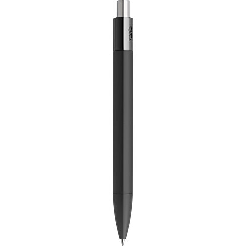 Prodir DS4 Soft Touch PRR Push Kugelschreiber , Prodir, schwarz-silber poliert, Kunststoff, 14,10cm x 1,40cm (Länge x Breite), Bild 3