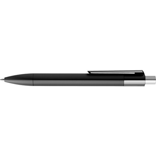 Prodir DS4 PMM Push Kugelschreiber , Prodir, schwarz / silber satiniert, Kunststoff, 14,10cm x 1,40cm (Länge x Breite), Bild 5