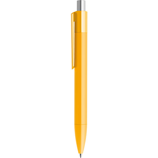 Prodir DS4 PMM Push Kugelschreiber , Prodir, gelb / silber satiniert, Kunststoff, 14,10cm x 1,40cm (Länge x Breite), Bild 2