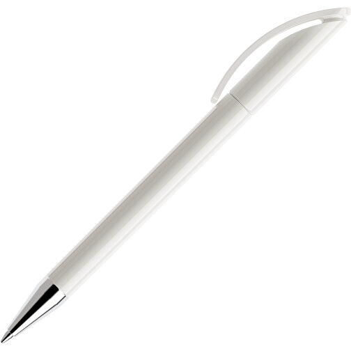Prodir DS3 TPC Twist Kugelschreiber , Prodir, weiß, Kunststoff/Metall, 13,80cm x 1,50cm (Länge x Breite), Bild 4