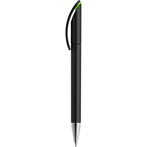 Prodir DS3 TMS Twist Kugelschreiber , Prodir, schwarz / hellgrün, Kunststoff/Metall, 13,80cm x 1,50cm (Länge x Breite), Bild 2