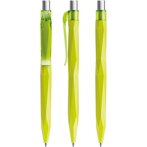 Prodir QS20 PRT Push Kugelschreiber , Prodir, gelbgrün / silber satiniert, Kunststoff/Metall, 14,10cm x 1,60cm (Länge x Breite), Bild 6