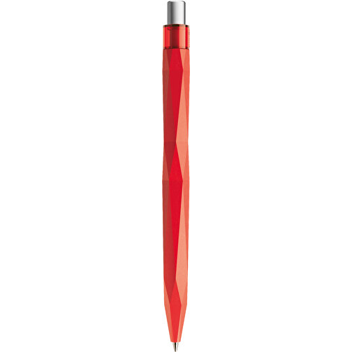 Prodir QS20 PRT Push Kugelschreiber , Prodir, rot / silber satiniert, Kunststoff/Metall, 14,10cm x 1,60cm (Länge x Breite), Bild 3
