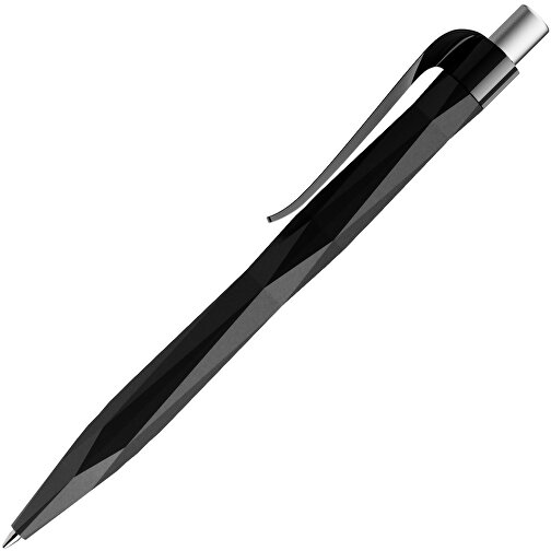 Prodir QS20 PRP Push Kugelschreiber , Prodir, schwarz / silber satiniert, Kunststoff/Metall, 14,10cm x 1,60cm (Länge x Breite), Bild 4