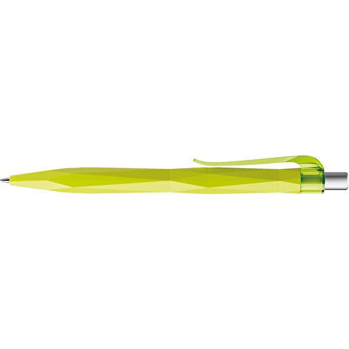 Prodir QS20 PMT Push Kugelschreiber , Prodir, gelbgrün/silber satiniert, Kunststoff/Metall, 14,10cm x 1,60cm (Länge x Breite), Bild 5