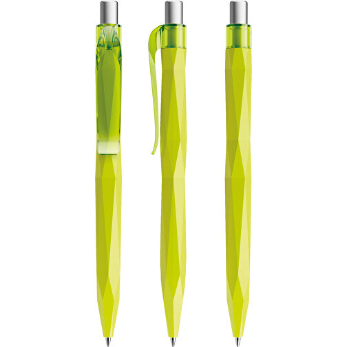 Prodir QS20 PMT Push Kugelschreiber , Prodir, gelbgrün/silber satiniert, Kunststoff/Metall, 14,10cm x 1,60cm (Länge x Breite), Bild 6