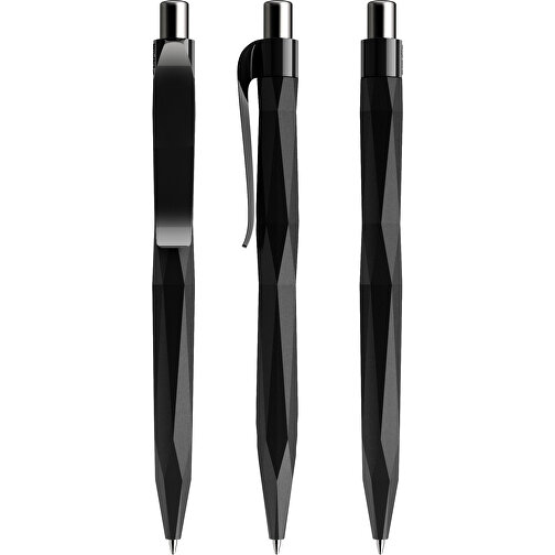 Prodir QS20 PMP Push Kugelschreiber , Prodir, schwarz / silber poliert, Kunststoff/Metall, 14,10cm x 1,60cm (Länge x Breite), Bild 6