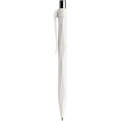Prodir QS20 PMP Push Kugelschreiber , Prodir, weiß / silber, Kunststoff/Metall, 14,10cm x 1,60cm (Länge x Breite), Bild 2