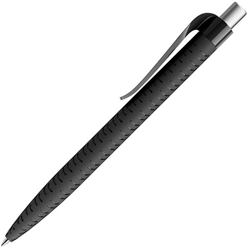 Prodir QS03 PMP Push Kugelschreiber , Prodir, schwarz/silber satiniert, Kunststoff/Metall, 14,10cm x 1,60cm (Länge x Breite), Bild 3