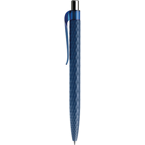 Prodir QS01 PRT Push Kugelschreiber , Prodir, sodalithblau/silber poliert, Kunststoff/Metall, 14,10cm x 1,60cm (Länge x Breite), Bild 2