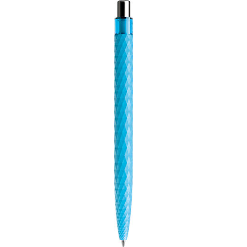 Prodir QS01 PRT Push Kugelschreiber , Prodir, cyanblau/silber poliert, Kunststoff/Metall, 14,10cm x 1,60cm (Länge x Breite), Bild 3
