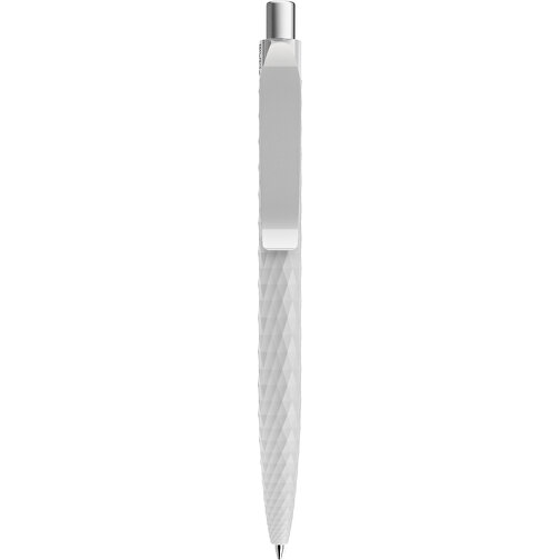 Prodir QS01 PRP Push Kugelschreiber , Prodir, zementgrau/silber satiniert, Kunststoff/Metall, 14,10cm x 1,60cm (Länge x Breite), Bild 1