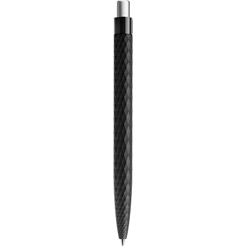 Prodir QS01 PRP Push Kugelschreiber , Prodir, schwarz/silber satiniert, Kunststoff/Metall, 14,10cm x 1,60cm (Länge x Breite), Bild 3