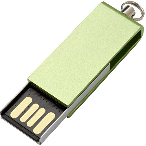 USB-Stick REVERSE 64GB , Promo Effects MB , grün MB , 65 GB , Kunststoff/Metall MB , 3 - 10 MB/s MB , 3,20cm x 0,60cm x 1,20cm (Länge x Höhe x Breite), Bild 2