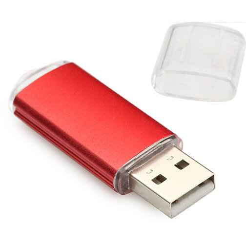 USB-Stick FROSTED Version 3.0 64GB , Promo Effects MB , rot MB , 65 GB , Aluminium/Kunststoff MB , 10 - 45 MB/s MB , 6,03cm x 1,80cm (Länge x Breite), Bild 2