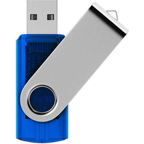 USB-Stick SWING 3.0 64 GB , Promo Effects MB , violett transparent MB , 65 GB , Kunststoff, Metall MB , 10 - 45 MB/s MB , 5,80cm x 1,09cm x 1,90cm (Länge x Höhe x Breite), Bild 1