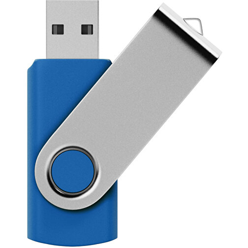 USB-Stick SWING 3.0 64 GB , Promo Effects MB , blau MB , 65 GB , Kunststoff, Metall MB , 10 - 45 MB/s MB , 5,80cm x 1,09cm x 1,90cm (Länge x Höhe x Breite), Bild 1