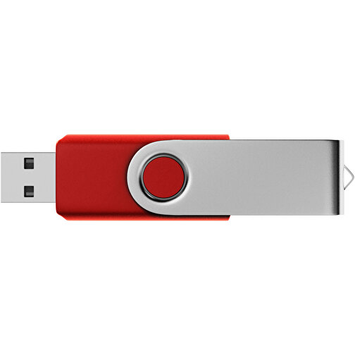 USB-Stick SWING 3.0 64 GB , Promo Effects MB , rot metallic MB , 65 GB , Kunststoff, Metall MB , 10 - 45 MB/s MB , 5,80cm x 1,09cm x 1,90cm (Länge x Höhe x Breite), Bild 3