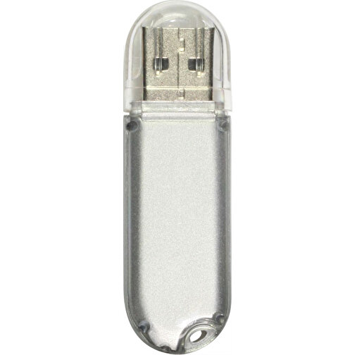 USB Stick REFLEX II 64GB , Promo Effects MB , transparent silber MB , 65 GB , Kunststoff MB , 3 - 10 MB/s MB , 6,00cm x 0,90cm x 1,80cm (Länge x Höhe x Breite), Bild 2