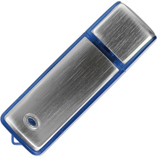USB-Stick AMBIENT  64GB , Promo Effects MB , blau MB , 65 GB , Aluminium / Kunststoff MB , 3 - 10 MB/s MB , 6,70cm x 0,90cm x 2,10cm (Länge x Höhe x Breite), Bild 1