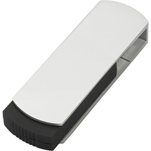 USB-Stick COVER 64GB , Promo Effects MB , silber / schwarz MB , 65 GB , Kunststoff/Aluminium MB , 3 - 10 MB/s MB , 5,40cm x 0,85cm x 1,70cm (Länge x Höhe x Breite), Bild 1