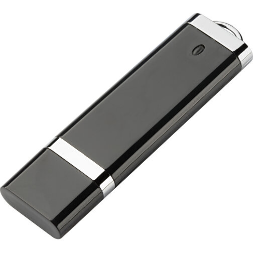 USB-Stick BASIC 64 GB , Promo Effects MB , schwarz MB , 65 GB , Kunststoff MB , 3 - 10 MB/s MB , 7,40cm x 0,70cm x 2,00cm (Länge x Höhe x Breite), Bild 1