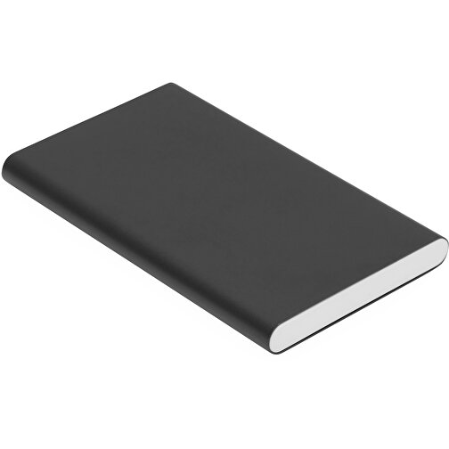 Powerbank ENDURANCE EVOLUTION , schwarz, Aluminium / Kunststoff, 11,00cm x 1,00cm x 6,80cm (Länge x Höhe x Breite), Bild 2