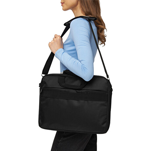 Laptoptasche YALE BAG , grau, schwarz, 300/600D Polyester, 41,00cm x 6,50cm x 31,00cm (Länge x Höhe x Breite), Bild 7