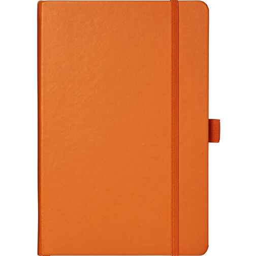 Nova A5 Gebundenes Notizbuch , orange, Lederimitat Papier, 21,50cm x 1,60cm x 14,20cm (Länge x Höhe x Breite), Bild 2