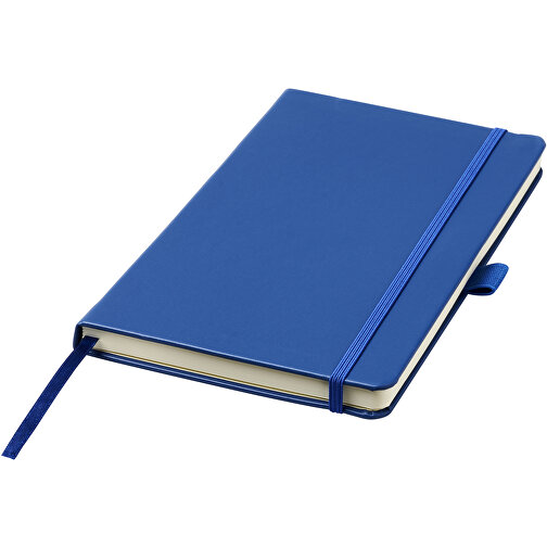 Nova A5 Gebundenes Notizbuch , blau, Lederimitat Papier, 21,50cm x 1,60cm x 14,20cm (Länge x Höhe x Breite), Bild 1