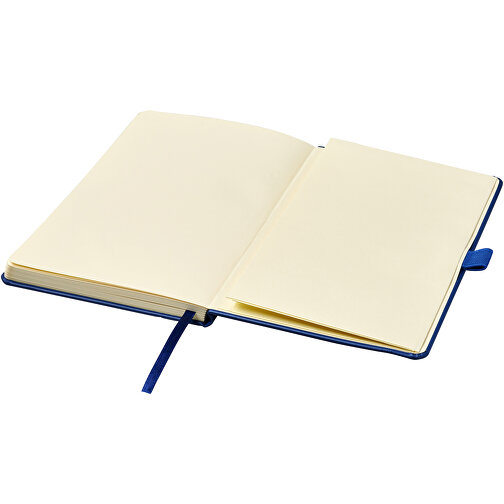 Nova A5 Gebundenes Notizbuch , blau, Lederimitat Papier, 21,50cm x 1,60cm x 14,20cm (Länge x Höhe x Breite), Bild 4
