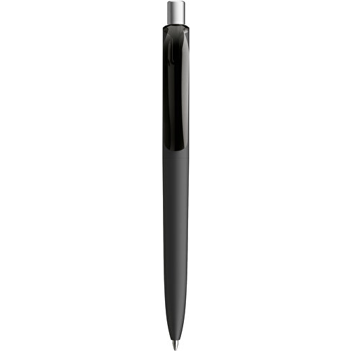 Prodir DS8 PRR Push Kugelschreiber , Prodir, schwarz/silber satiniert, Kunststoff/Metall, 14,10cm x 1,50cm (Länge x Breite), Bild 1