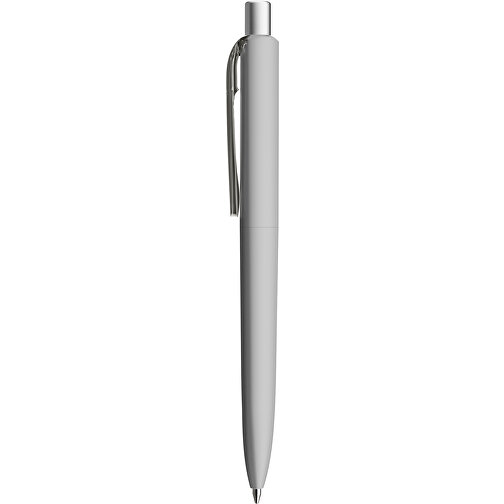 Prodir DS8 PRR Push Kugelschreiber , Prodir, delfingrau/silber satiniert, Kunststoff/Metall, 14,10cm x 1,50cm (Länge x Breite), Bild 2