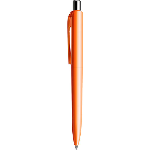 Prodir DS8 PPP Push Kugelschreiber , Prodir, orange/silber poliert, Kunststoff/Metall, 14,10cm x 1,50cm (Länge x Breite), Bild 2