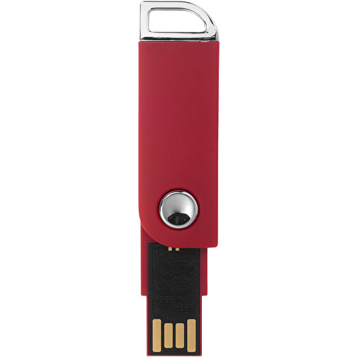Swivel Rectangular USB-Stick , rot MB , 8 GB , Kunststoff MB , 5,40cm x 1,70cm x 0,70cm (Länge x Höhe x Breite), Bild 3