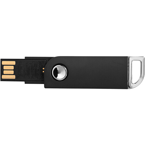 Swivel Rectangular USB-Stick , schwarz MB , 4 GB , Kunststoff MB , 5,40cm x 1,70cm x 0,70cm (Länge x Höhe x Breite), Bild 7