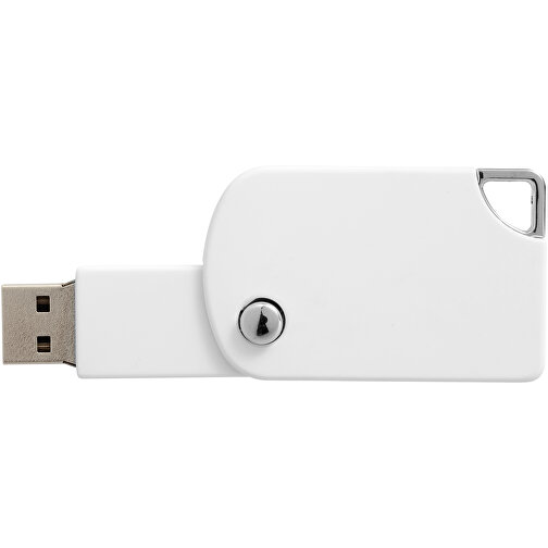 Swivel Square USB-Stick , weiß MB , 32 GB , Kunststoff MB , 5,00cm x 3,10cm x 1,00cm (Länge x Höhe x Breite), Bild 6