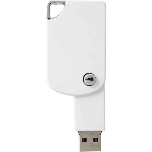 Swivel Square USB-Stick , weiß MB , 16 GB , Kunststoff MB , 5,00cm x 3,10cm x 1,00cm (Länge x Höhe x Breite), Bild 3