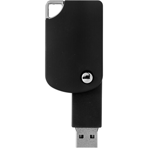 Swivel Square USB-Stick , schwarz MB , 32 GB , Kunststoff MB , 5,00cm x 3,10cm x 1,00cm (Länge x Höhe x Breite), Bild 3